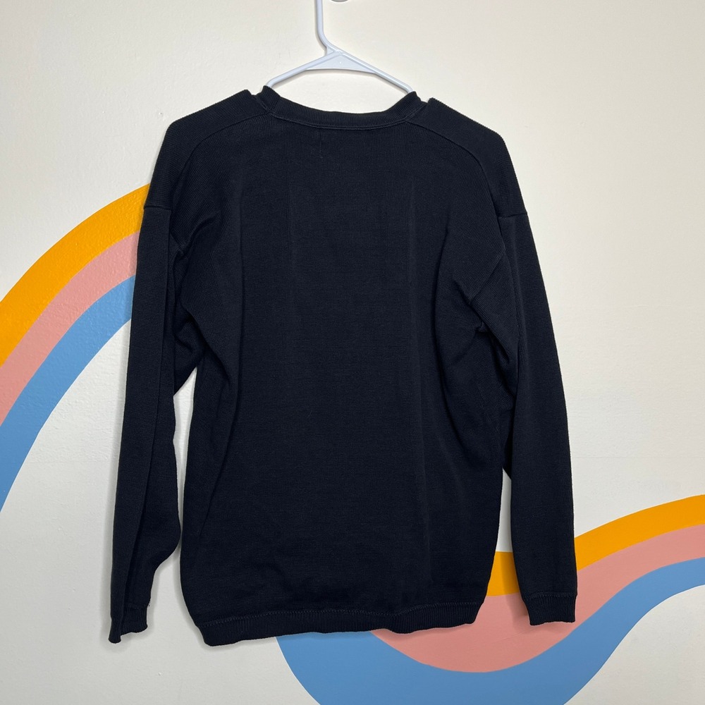 Calvin Klein Sport Mens Navy Blue Cotton V-Neck Button Cardigan Sweater‎ Small - Picture 6 of 6